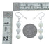 Navajo Sterling Silver Mother of Pearl Bead Hook Dangle Earrings AX128199